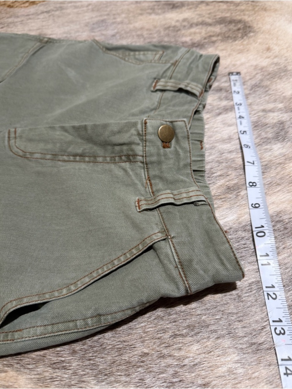 YFB Young Fabulous & Broke Olive Utility Wide Leg Pants XS - Picture 5 of 7